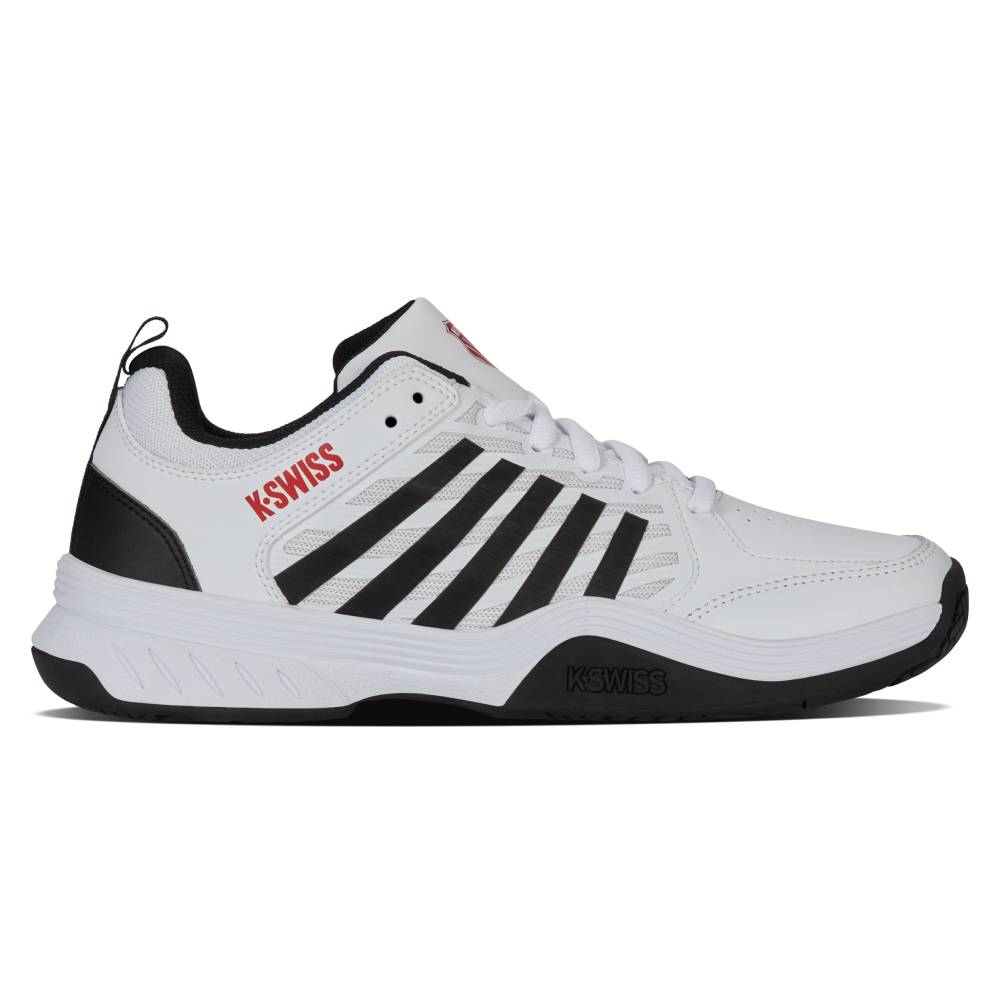 K Swiss Court Express 2 All Court Men's Tennis Shoes - White/Black - Lightweight & Durable for Tennis, Pickleball & Casual Wear