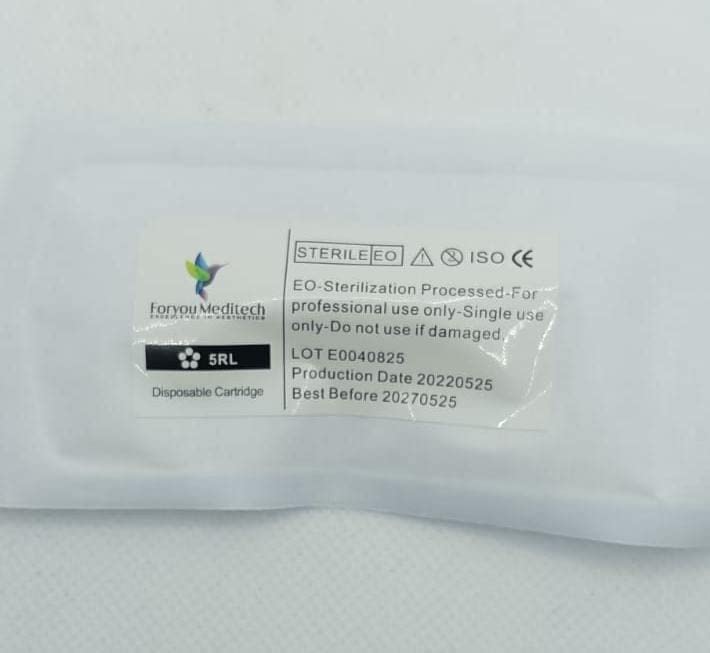 FYM Permanent Makeup Tattoo 3R Needle Cartridge for Eyebrows - 10 Pack - Professional Microblading & Cosmetic Tattoo Supplies for Salon & Home Use
