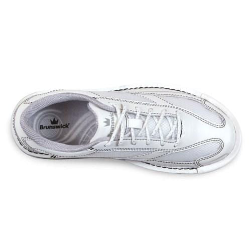 Brunswick Team Women's White Right-Handed Bowling Shoes - Perfect for League Play & Tournament Performance