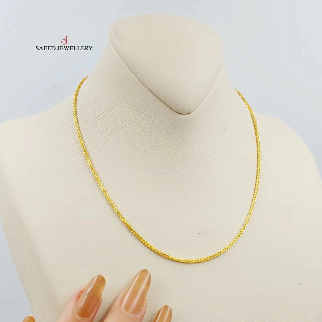 2mm Franco Chain Necklace 40cm Gold/Silver Plated Stainless Steel - Perfect for Layering, Gifts & Everyday Wear