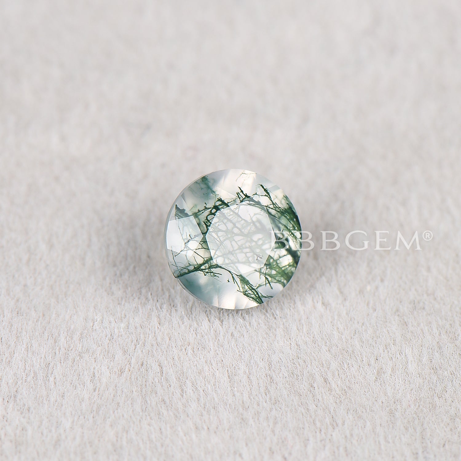 Premium Round Cut Natural Green Moss Agate Gemstone - Wholesale Bulk Lot for Jewelry Making, Healing Crystals & Spiritual Decor | High-Quality Earthy Stone for Necklaces, Rings & Home Decoration