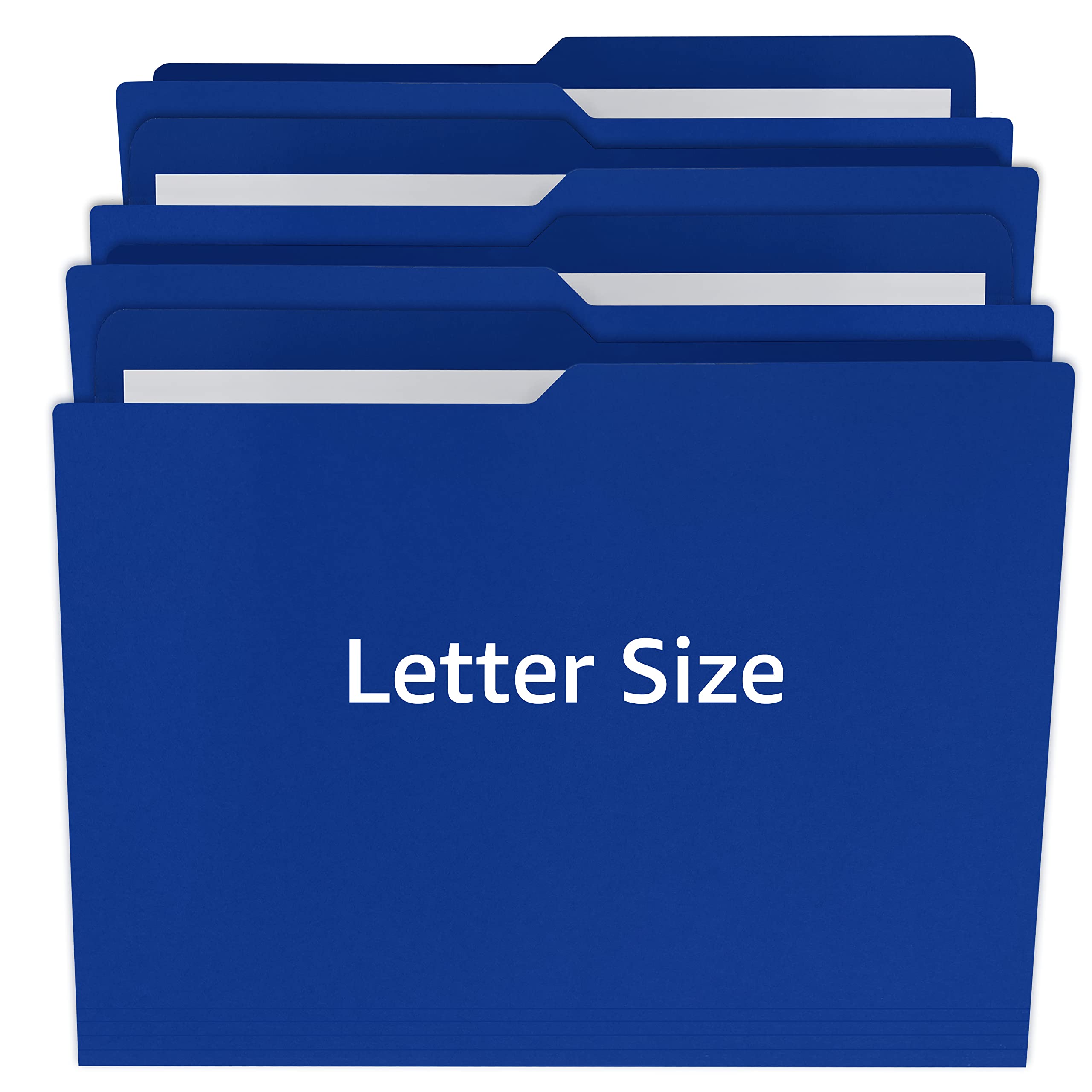 uBoxes Letter Folders - 100 Pack (3 Boxes) - Premium Deep Blue File Folders for Office, School & Home Organization | Perfect for Document Storage, Mailing & Filing Systems
