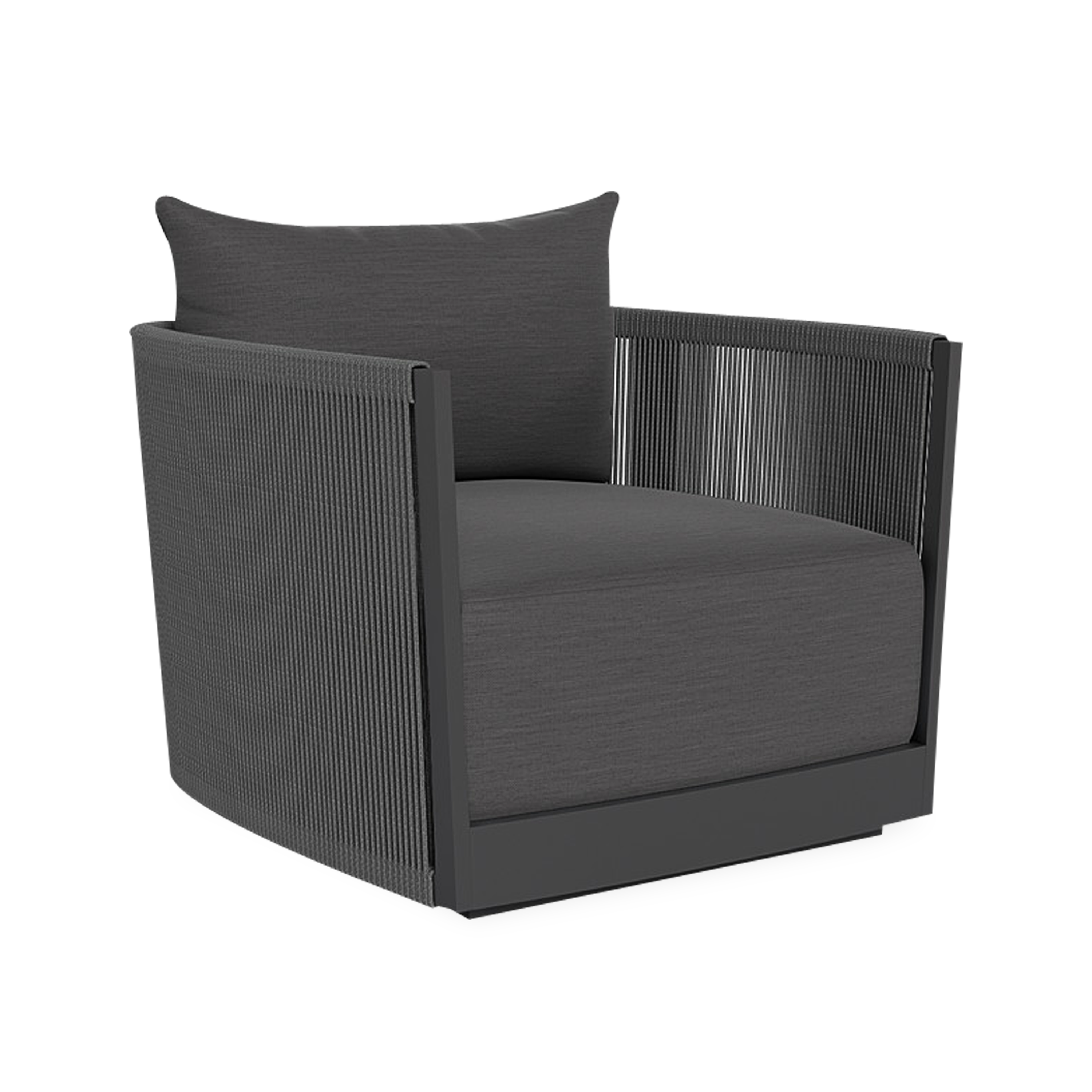 Antigua Swivel Lounge Chair - 360 Degree Rotating Patio Chair with Cushion, Outdoor Relaxation for Garden, Poolside & Balcony