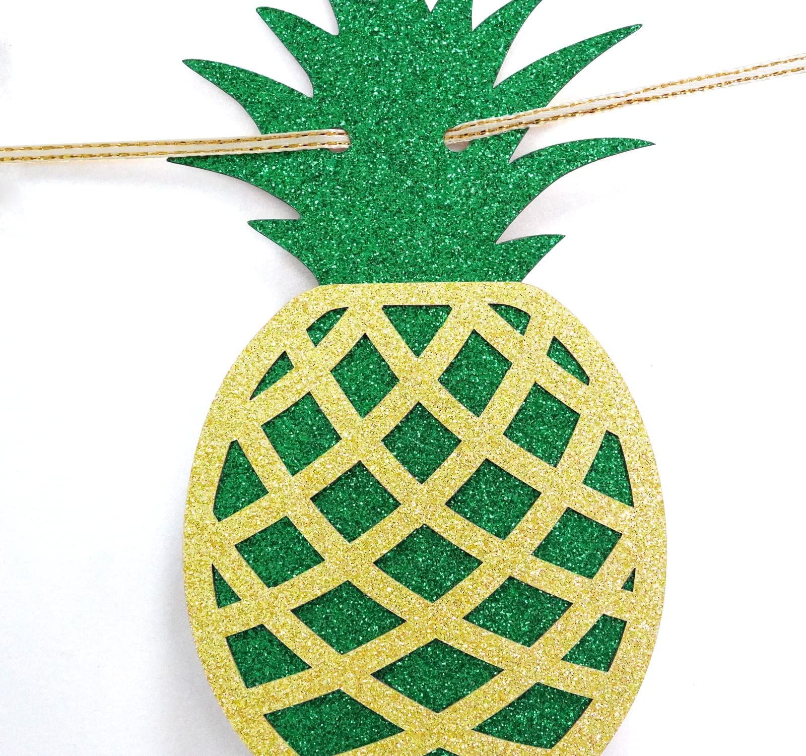 Aloha 50 Banner - Hawaiian Luau Party Decorations with Gold Glitter - Tropical Summer Beach & Pool Party Supplies - Perfect for 50th Birthday Celebrations, Themed Events & Hawaiian Luau Parties