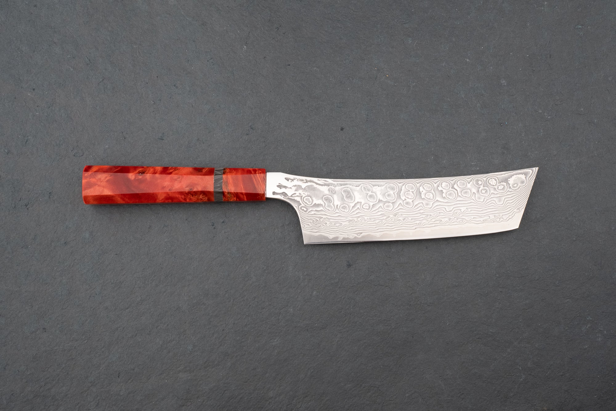 Premium Ryusen Gurenhiryu Kai Kiritsuke Nakiri Knife 155mm - Japanese High-Carbon Steel Kitchen Knife for Slicing Vegetables, Fruits & Herbs - Perfect for Home Chefs & Professional Culinary Use