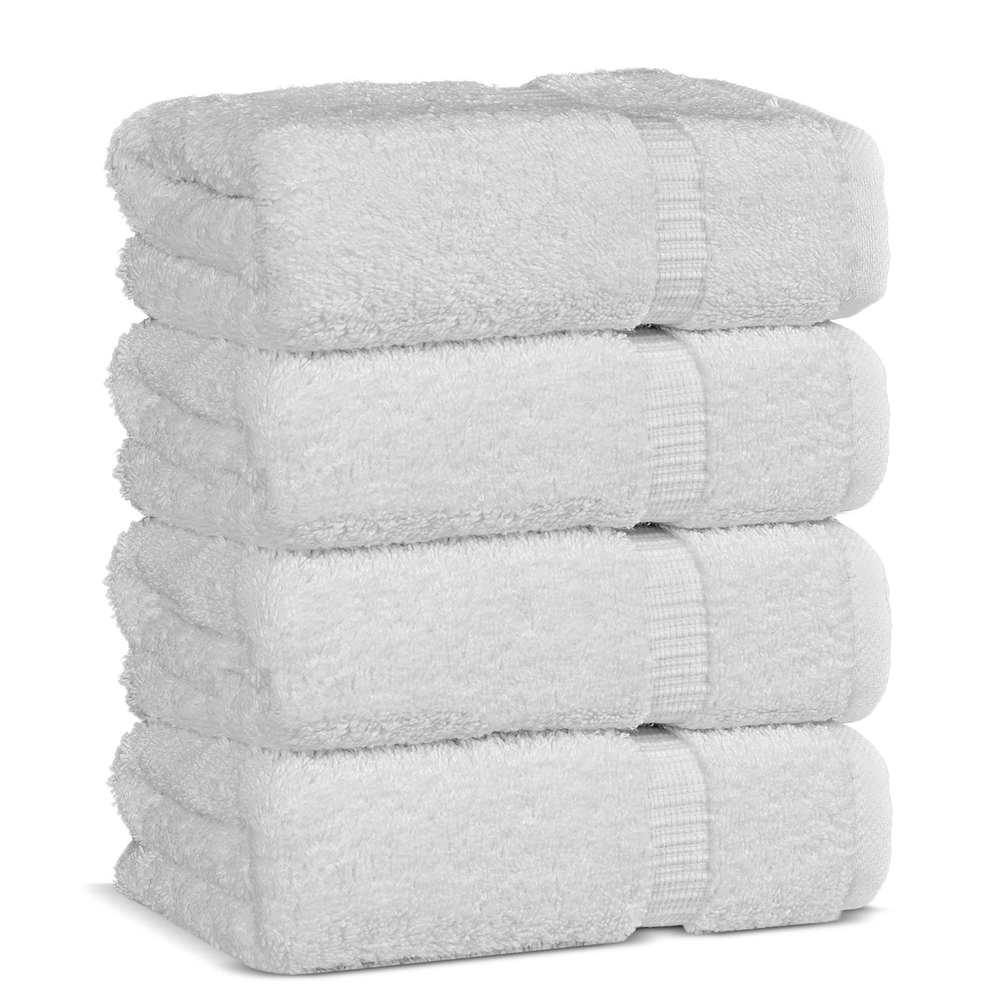 Premium 100% Cotton Turkish Bath Towels Set of 4 - Soft & Absorbent 16