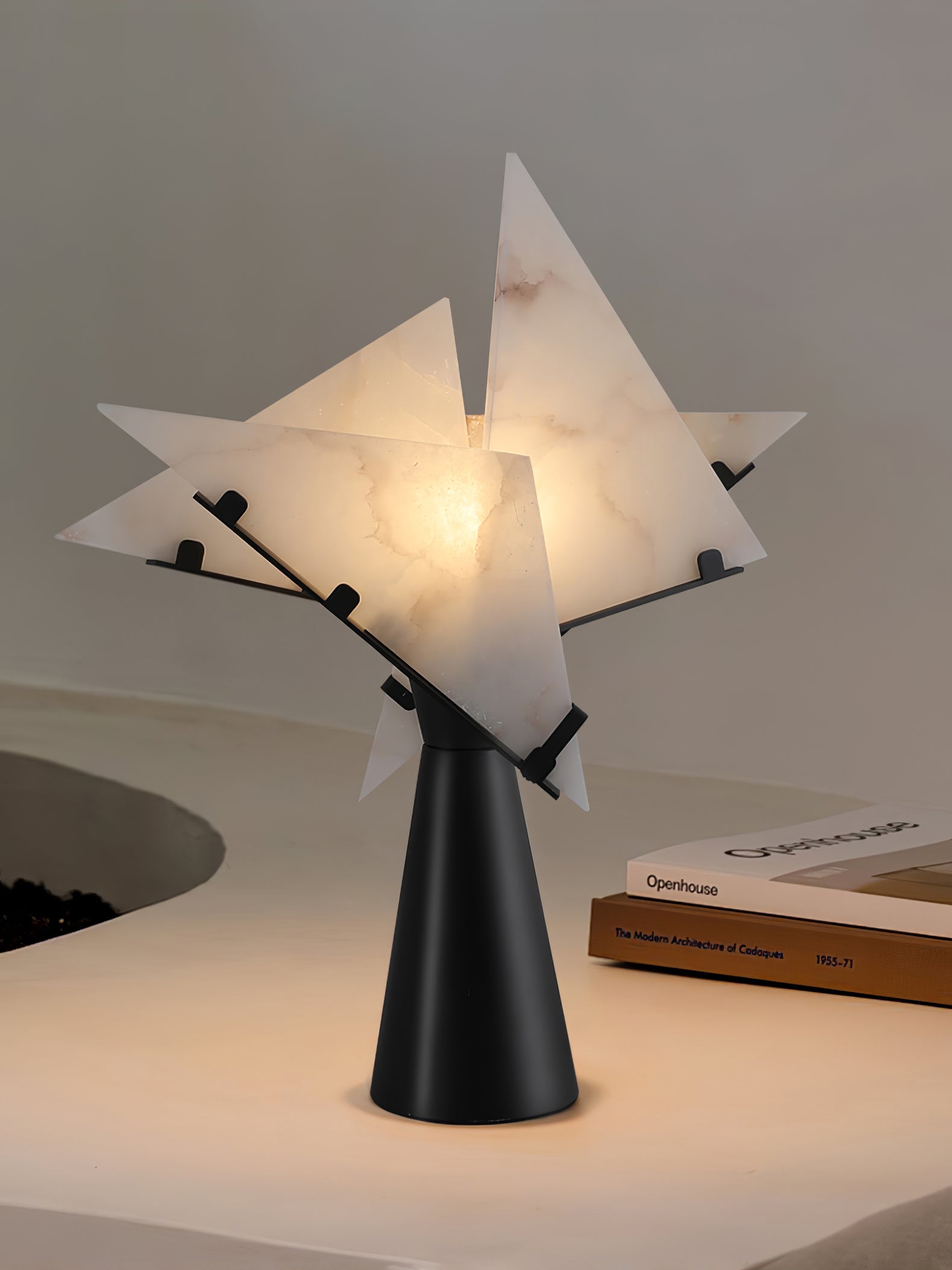 Pierre Chareau Style Modern Table Lamp - Adjustable LED Desk Light for Home Office, Bedroom & Living Room Decor - Perfect for Reading, Working & Ambient Lighting