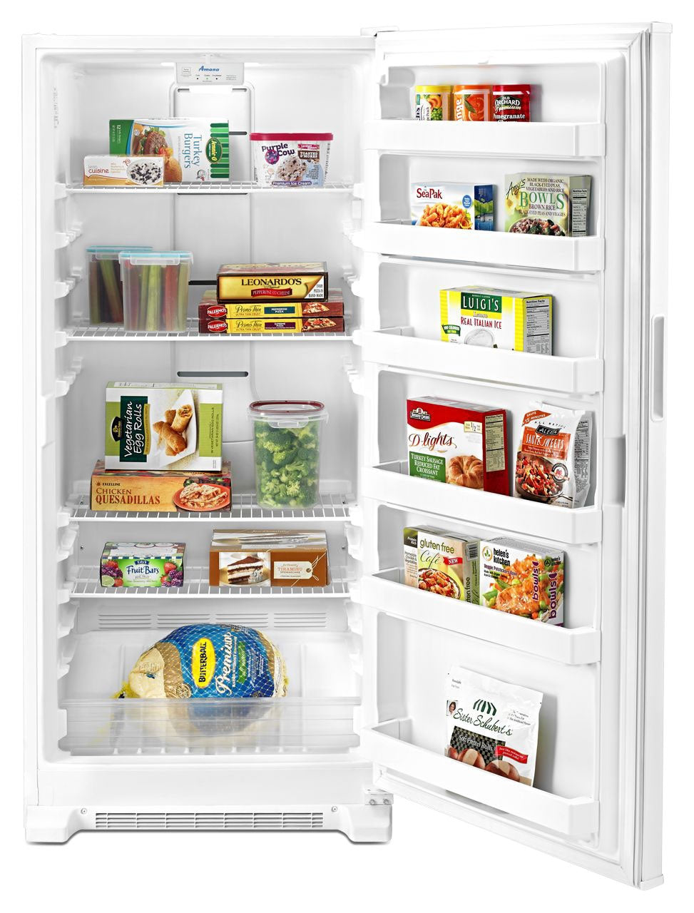 Amana 18 Cu. Ft White Frost Free Upright Freezer - Energy Efficient AZF33X18DW for Home, Restaurant & Commercial Use