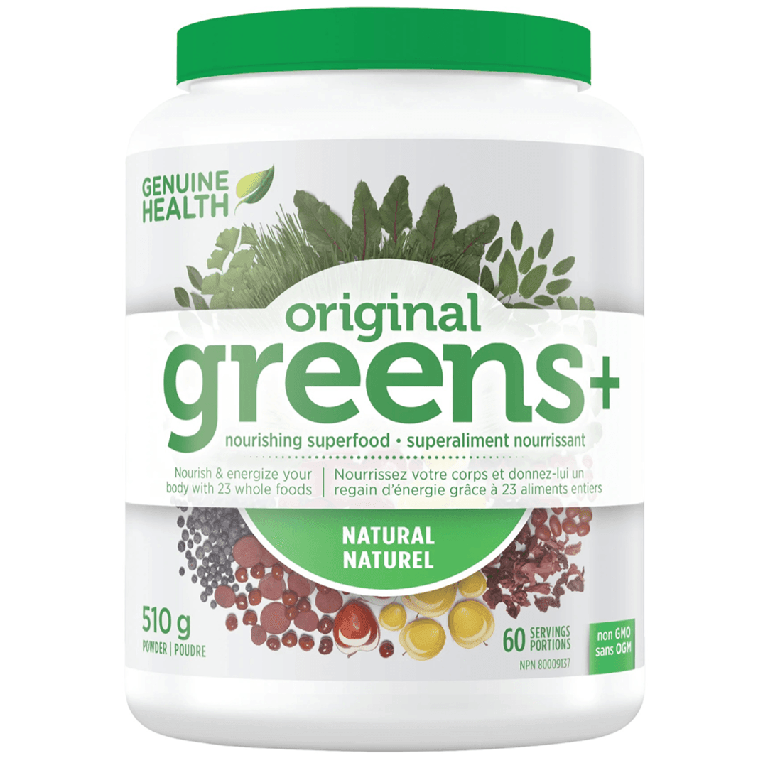 Genuine Health Greens+ Original Superfood Powder 510g - Organic Greens Supplement for Detox, Energy & Digestion - Perfect for Smoothies, Juices & Daily Wellness