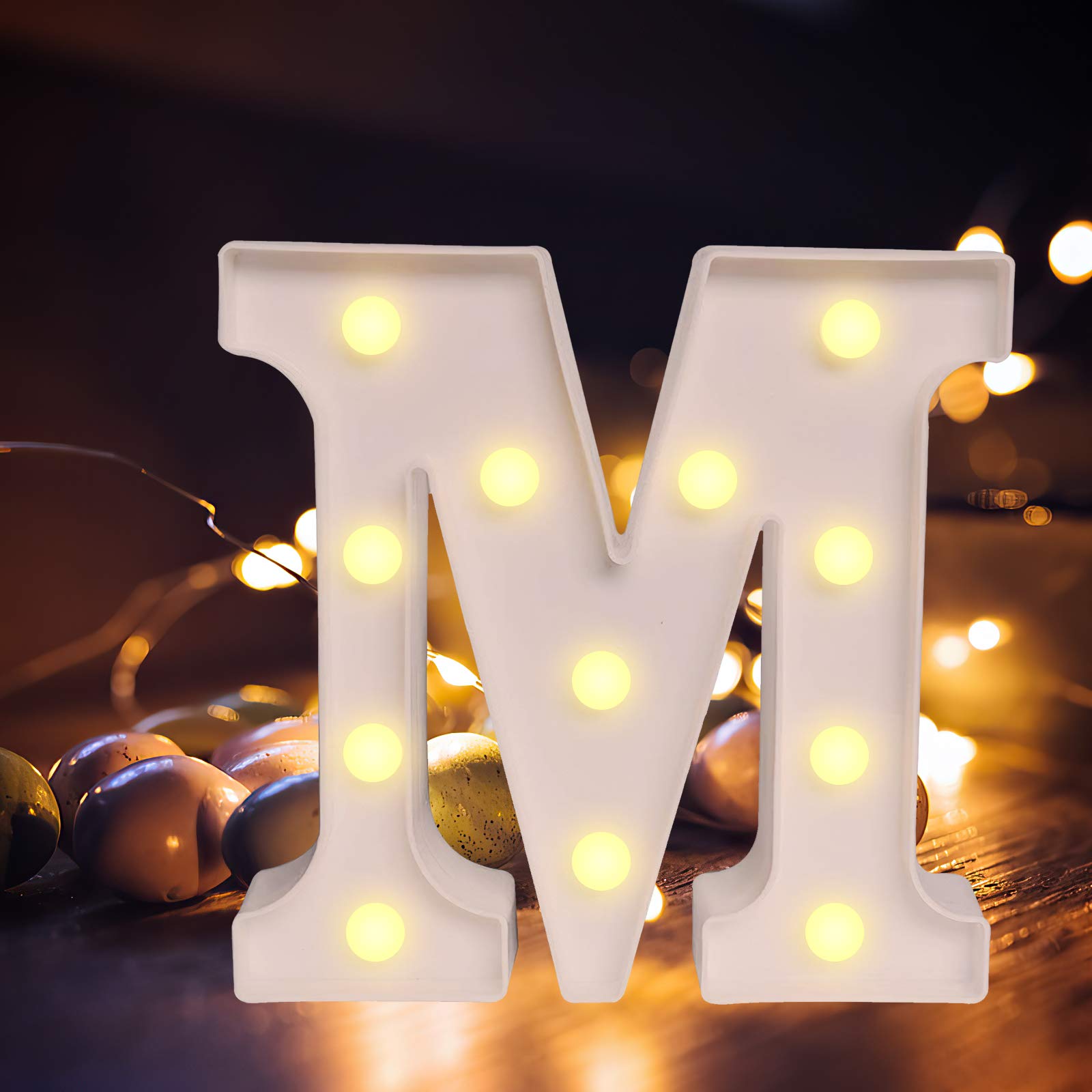 Eurobuy LED Marquee Letter Lights Sign - Vintage Style Wall Decor Alphabet Lights for DIY Home, Wedding, Birthday, Christmas & Bar Decorations | Perfect for Parties, Events & Room Decor