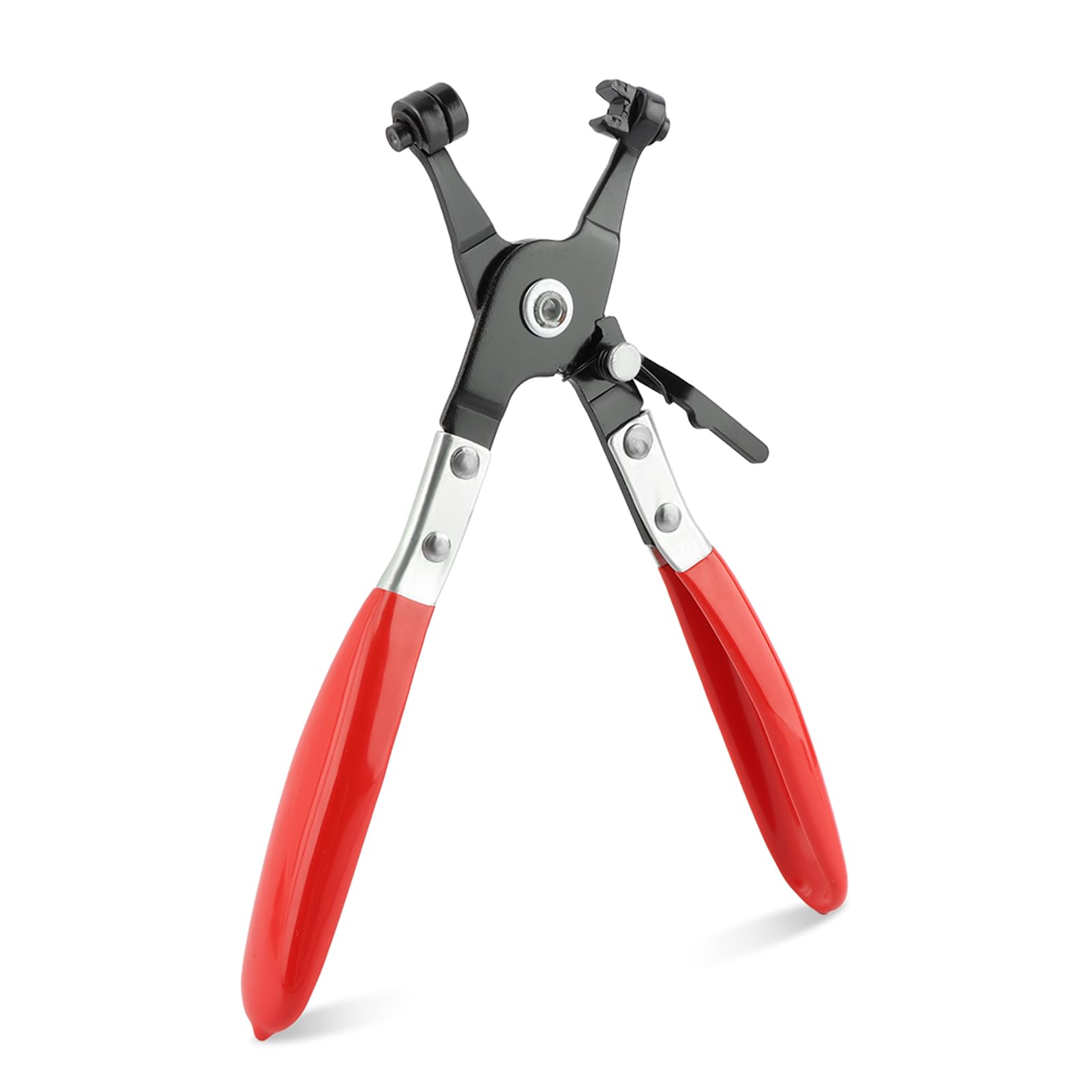 Heavy Duty Hose Clamp Pliers - Professional Swivel Flat Band Clamp Tool for Easy Removal & Installation of Ring/Flat-Band Hose Clamps - Perfect for Automotive Radiator, Coolant, Heater & Water Hose Repairs - Ideal for Mechanics & DIY Car Maintenance