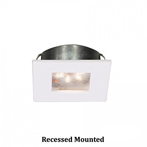 WAC LED Square Button Lights 3000K White for Home & Office