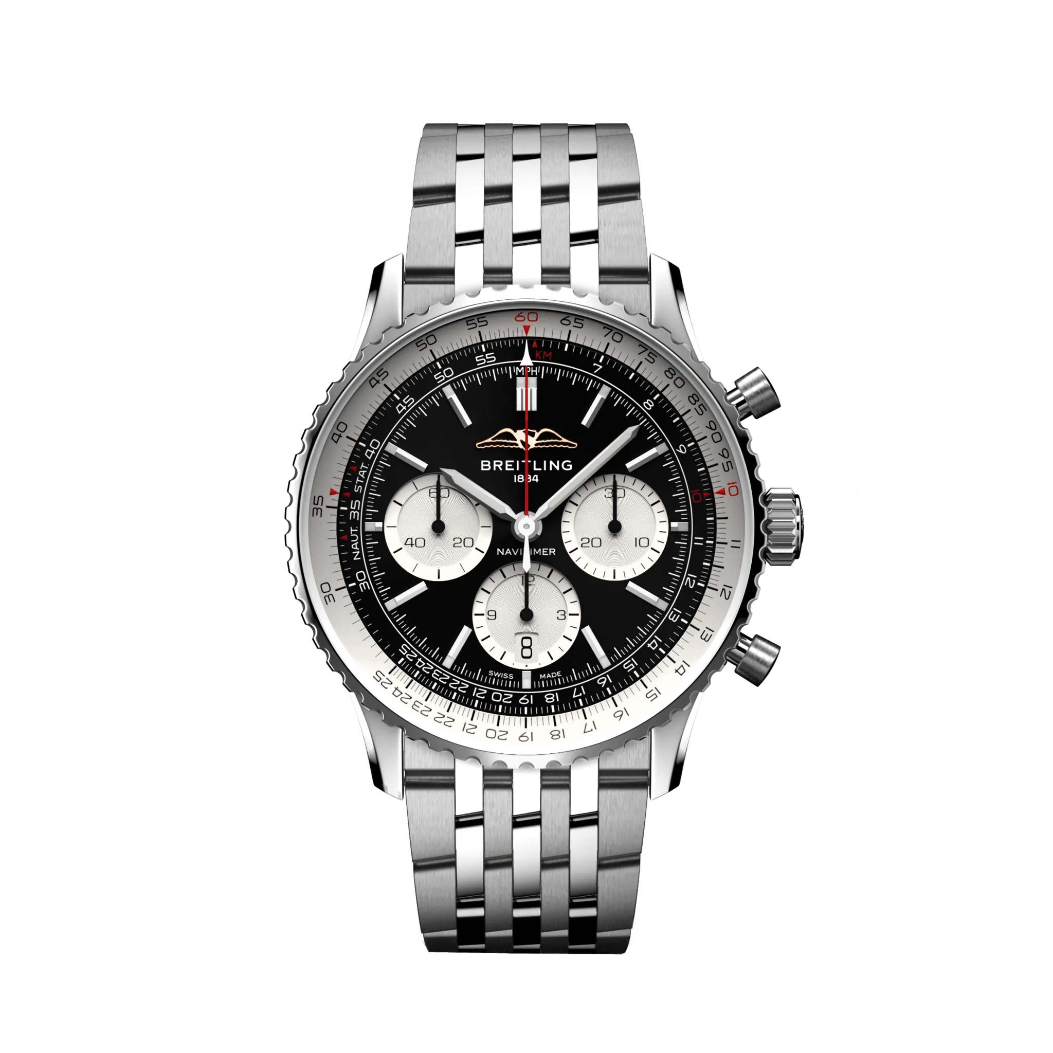 Breitling Navitimer B01 Chronograph 43mm Stainless Steel Men's Luxury Watch - Perfect for Business, Aviation & Formal Occasions