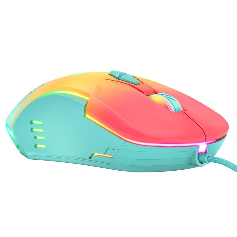 ONIKUMA CW902 Wired Gaming Mouse with 7 RGB LED Backlit Modes, 7200 DPI, Ergonomic Design - Perfect for PC Gaming, Office Work & Streaming Setup