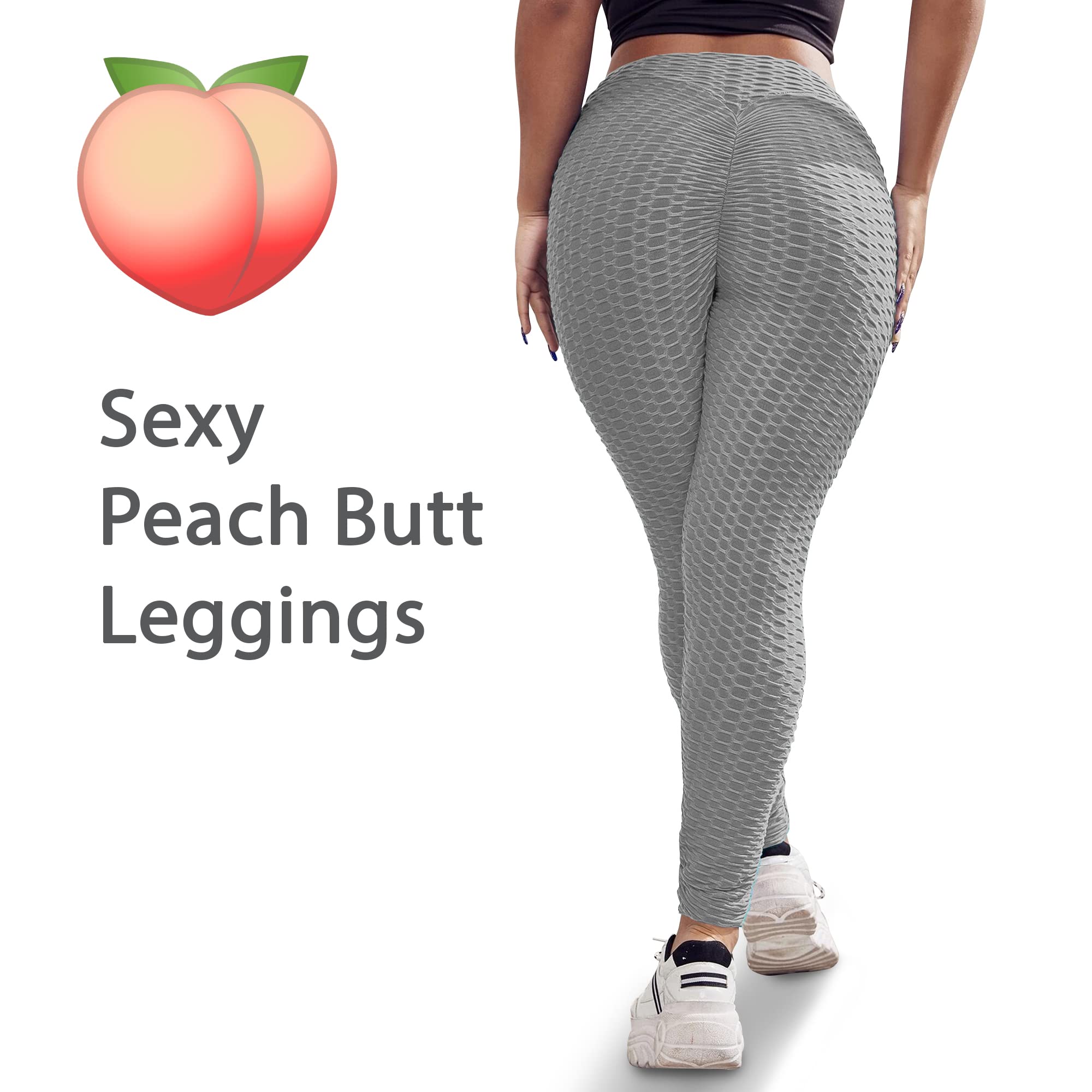 Best Butt Lifting Leggings for Women - High Waisted Tummy Control Yoga Pants with Seamless Scrunch Design | Perfect for Workouts, Running & Gym