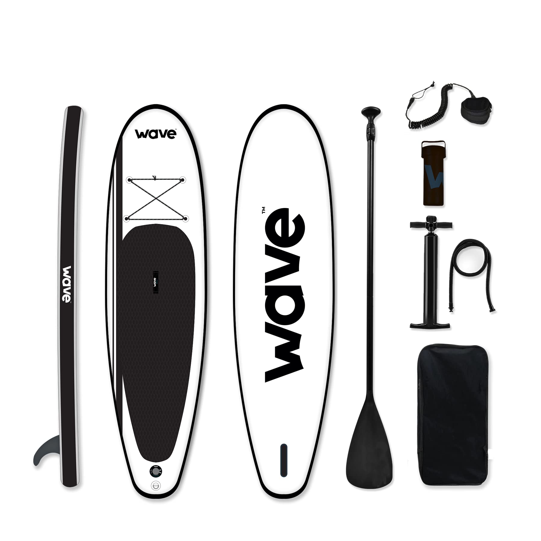 Wave Classic SUP Package - Premium Inflatable Stand Up Paddle Board Set (10ft/11ft) with 6