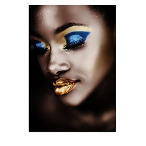 Blue Gold Woman