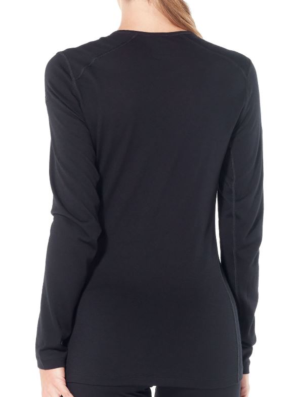 Icebreaker 200 Oasis LS Crewe Women's Long Sleeve Merino Wool Base Layer - Perfect for Hiking, Skiing & Cold Weather Outdoor Activities