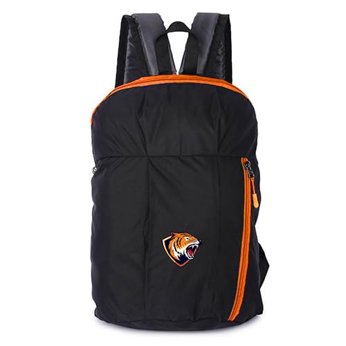 Stylish Unisex Waterproof Backpack for College, School & Outdoor Activities - Durable Daypack for Students, Picnics & Daily Use (Orange Zipper)