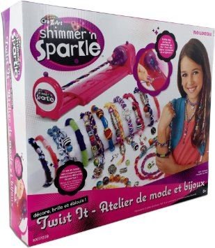Shimmer and Sparkle 3-in-1 Twist & Wear Jewelry Maker Kit - DIY Fashion Accessories for Teens & Adults - Perfect for Parties, Gifts & Creative Crafting