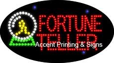 Fortune Teller Flashing LED Sign - Animated, Energy Efficient, High Impact for Bars, Arcades & Vintage Decor