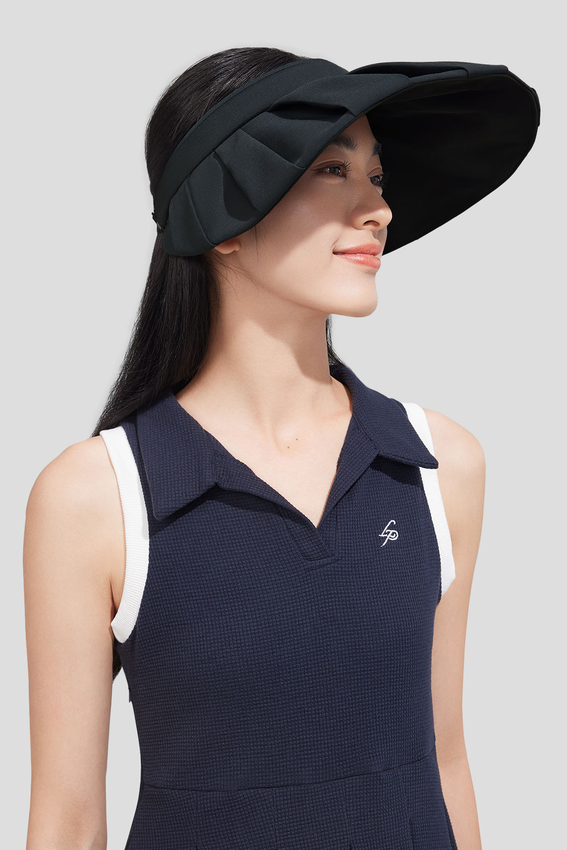 Bouffancy Women's UPF50+ Sun Visor Hat - Wide Brim UV Protection for Outdoor Sports, Golf, Beach & Summer Activities
