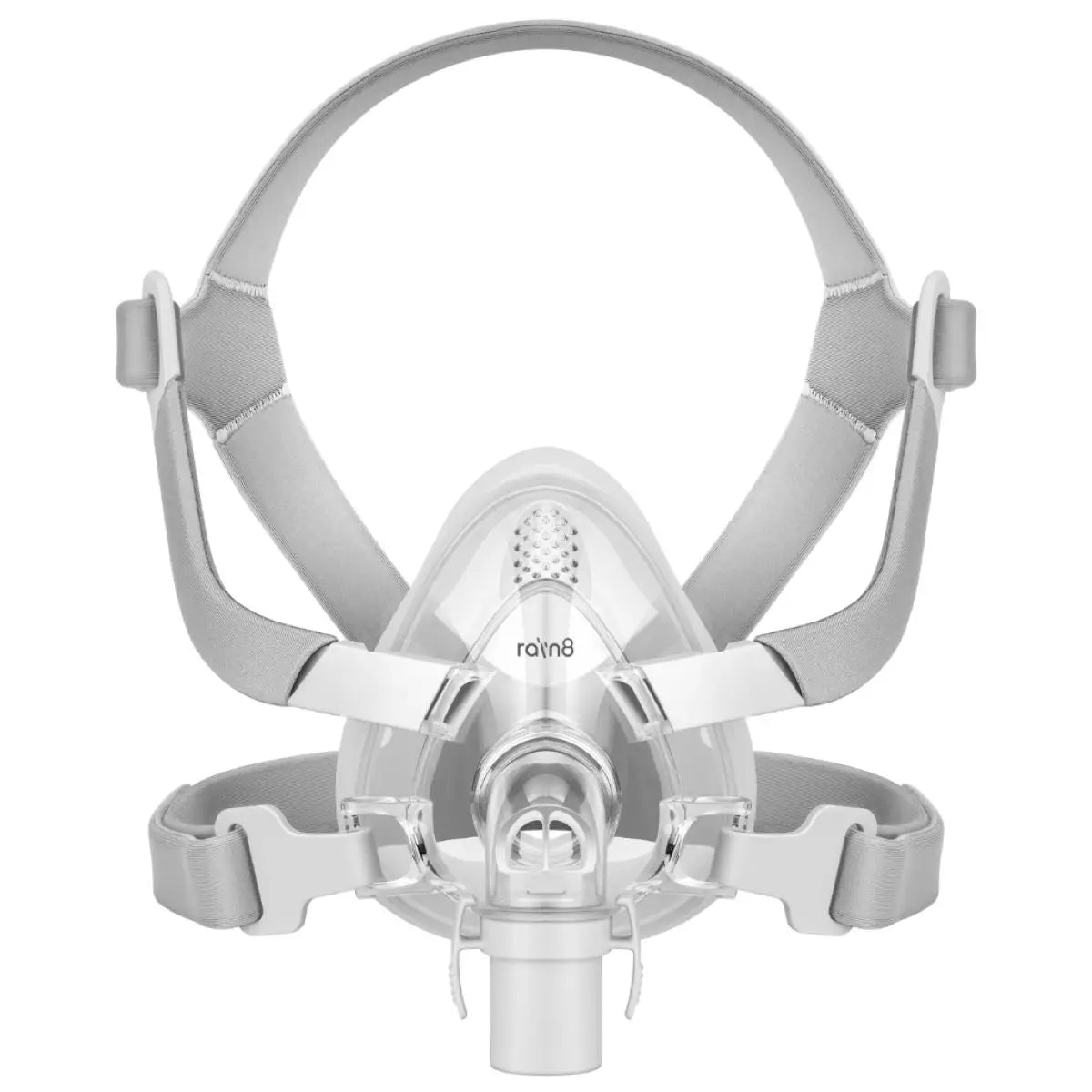 Rain8 AmeriFlex Comfort Full Face CPAP Mask Kit - Soft Silicone Cushion for Sleep Apnea Therapy - Ideal for Side Sleepers & Travel Use