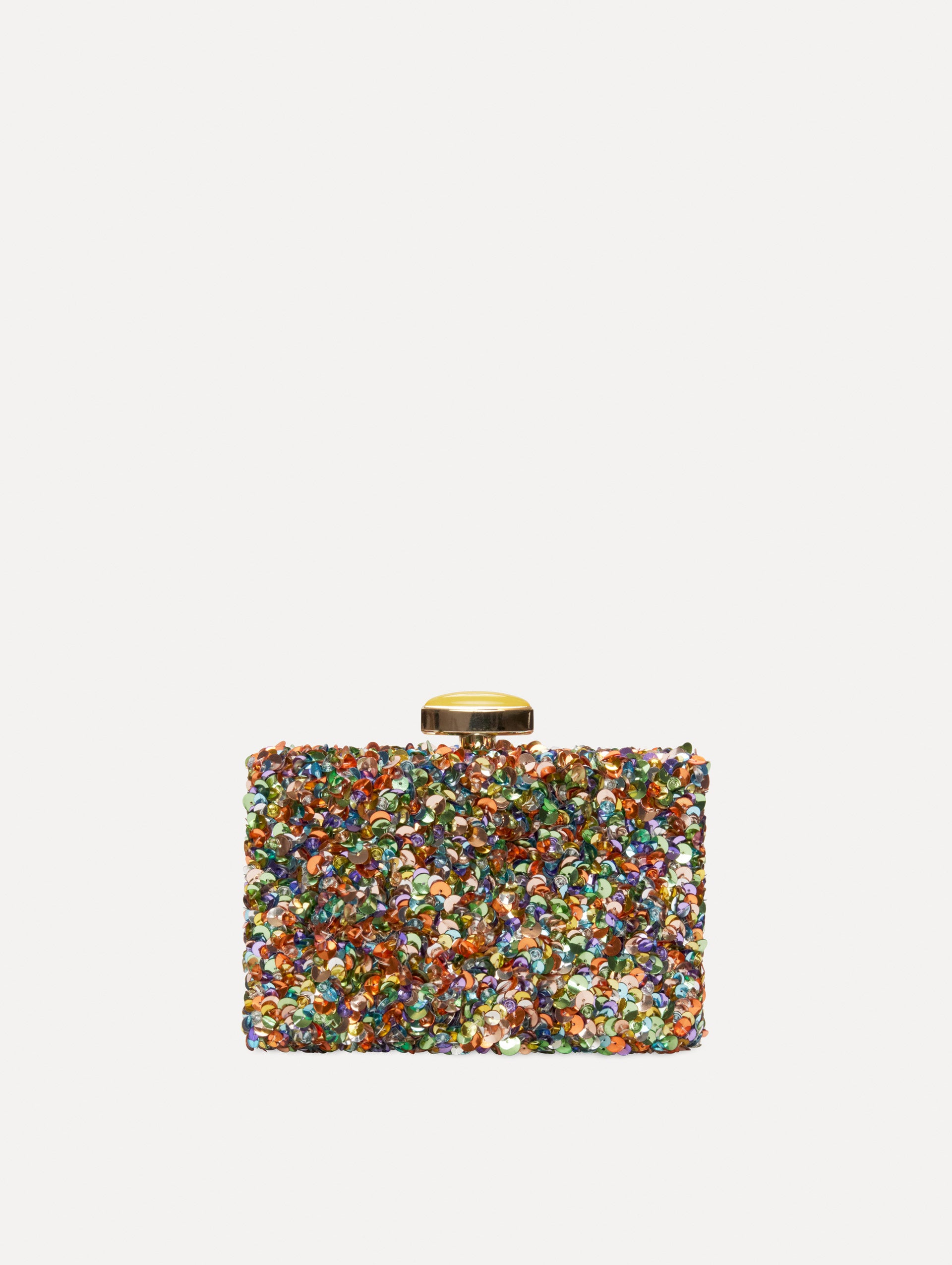 Sparkly Sequin Embroidered Minaudière Clutch Purse for Women - Perfect for Evening Parties, Weddings & Special Occasions