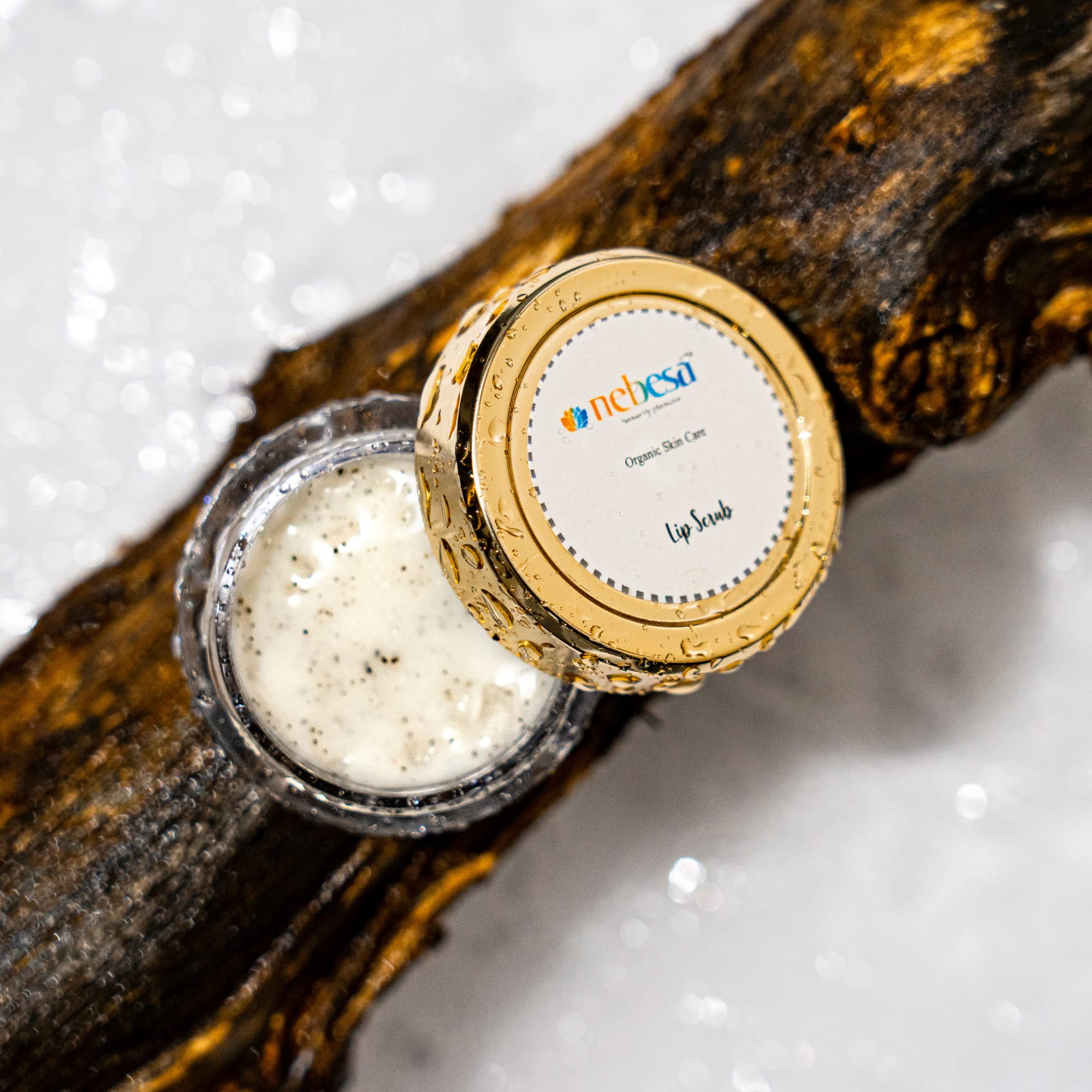 Nebesa Organics Avocado Lip Scrub - 8g Natural Exfoliator for Soft, Smooth Lips | Perfect for Dry, Chapped Lips Care Routine