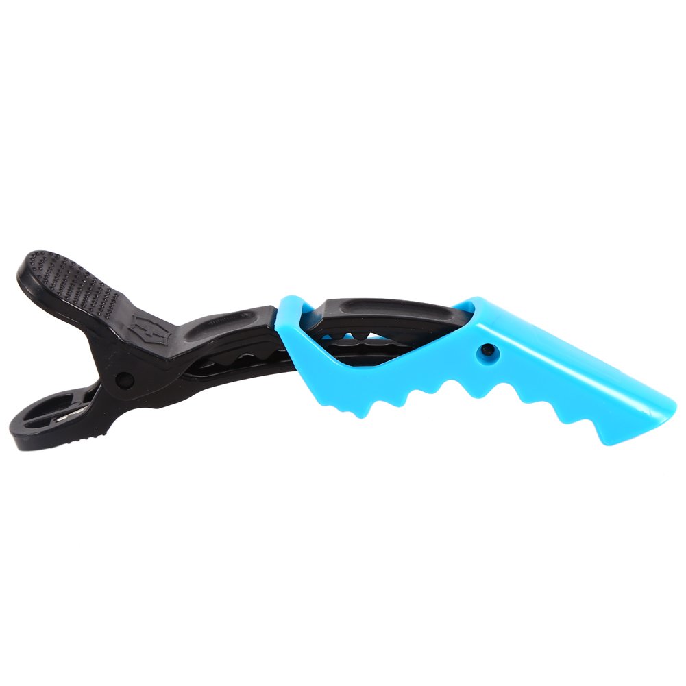 Non-Slip Plastic Hair Clips for Women - 10 Pack Blue Hair Styling Clamps & Hair Grip Accessories - Perfect for Salon, Home Styling & DIY Hair Care