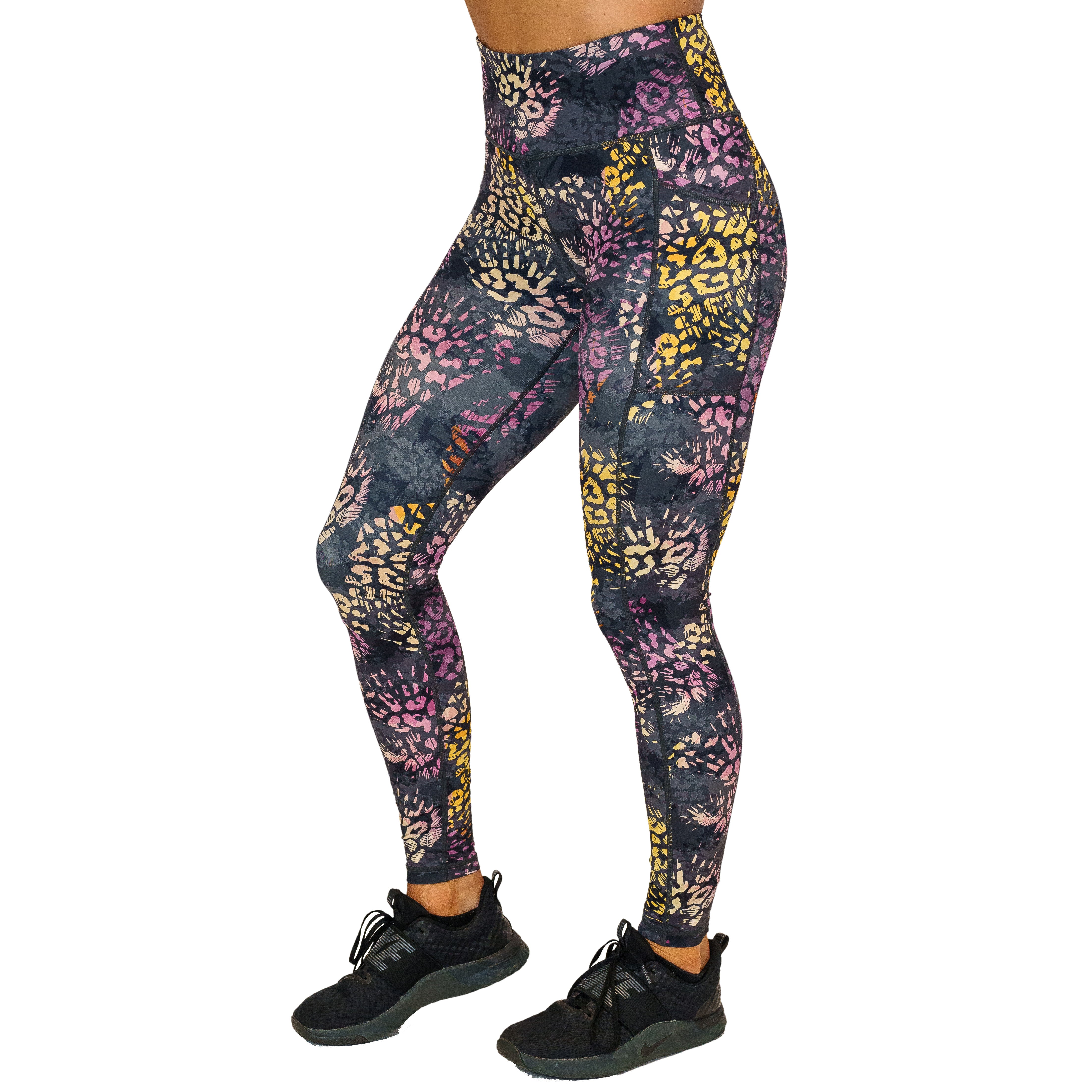 Untamed Leggings for Women - High Waist Yoga Pants with Pockets, Tummy Control & 4-Way Stretch - Perfect for Workouts, Running, Lounge & Everyday Wear