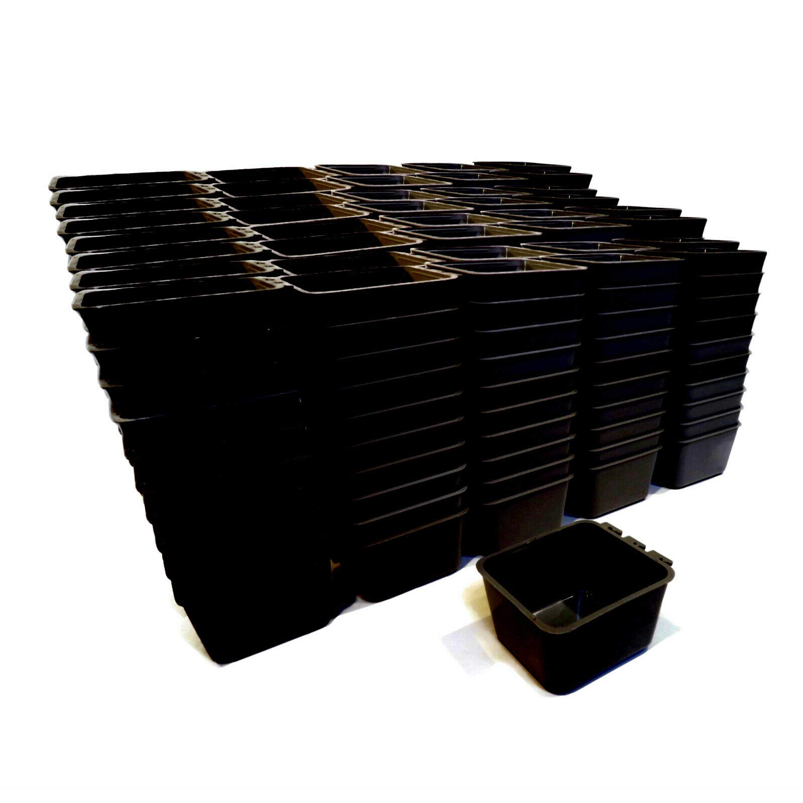 400 Pack Black Cage Containers for Nails, Screws, Bolts & Nuts - Durable Garage Storage Organizer for Hardware, Tools & DIY Projects