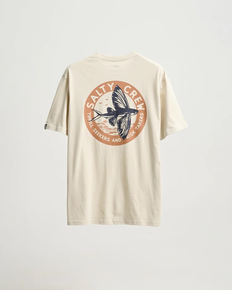 Salty Crew Fly By Standard Tee - Men's Comfortable Cotton T-Shirt for Surfing, Beach & Casual Wear | Perfect for Outdoor Activities & Everyday Style