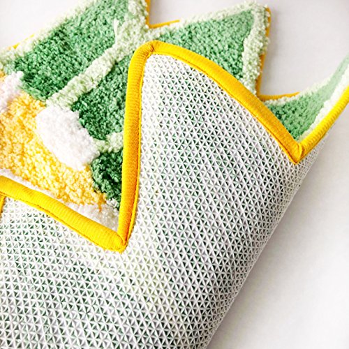 YOUSA Pineapple Shaped Area Rug - Non-Slip Door Mat for Living Room, Bedroom, Entryway - 39.3''x23.2'' - Tropical Home Decor - Perfect for Beach House, Kids Room & Summer Themed Spaces
