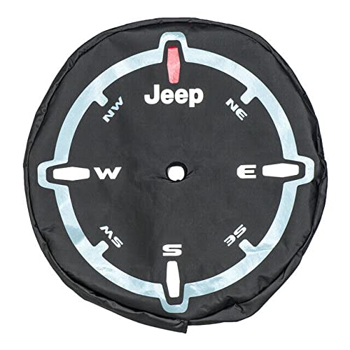 Mopar 82215446AB Spare Tire Cover for 32-Inch Tires - Durable Waterproof Protection for Jeep Wrangler & Off-Road Adventures