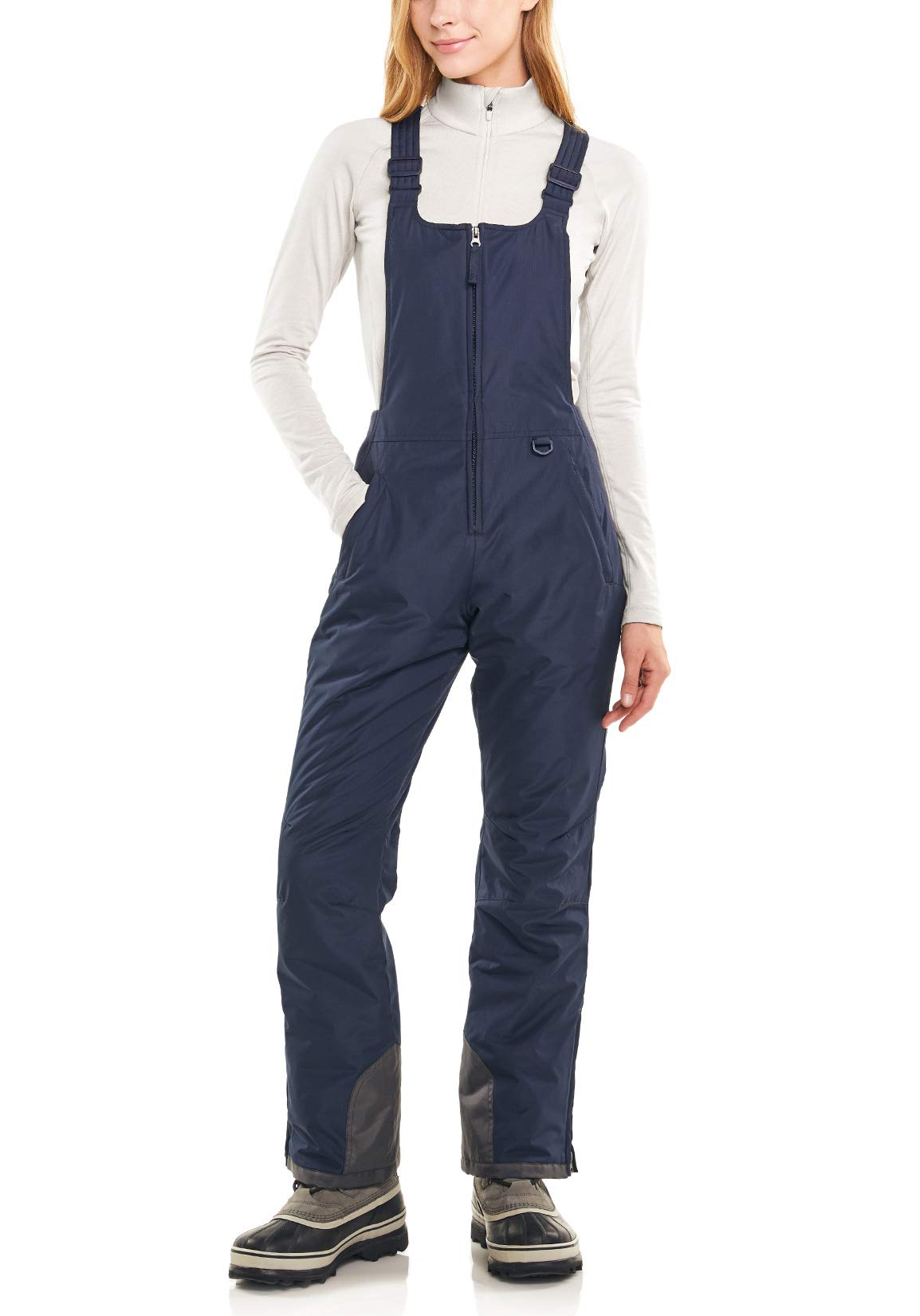 TSLA Women's Waterproof Insulated Snow Bib Overalls - Winter Ski Pants for Snowboarding & Skiing - Thermal Ripstop Snowsuit for Cold Weather Outdoor Activities