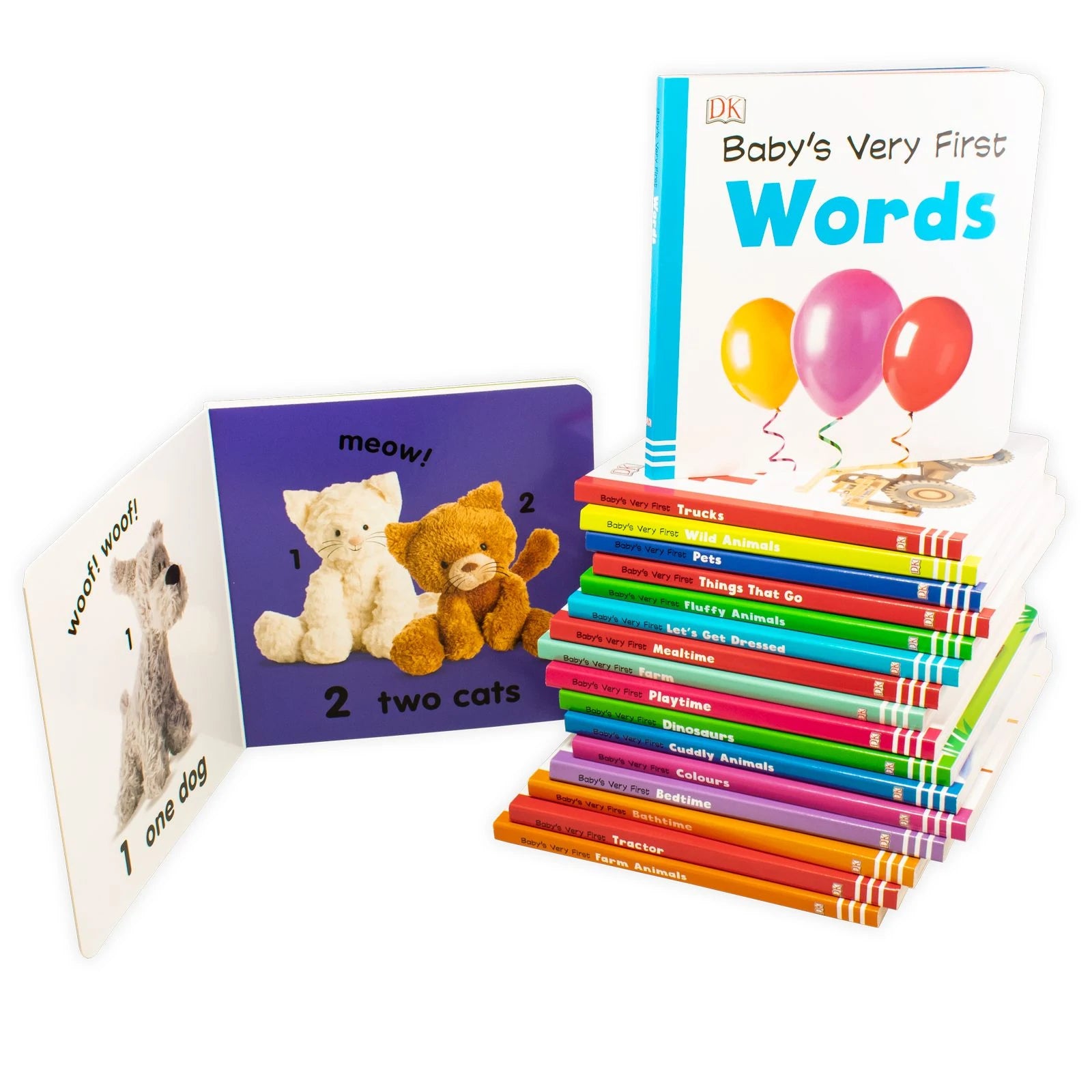 Baby's First Library Books Box Set - 18 Board Books for Early Learning & Toddler Development - Perfect for Bedtime, Playtime & Nursery