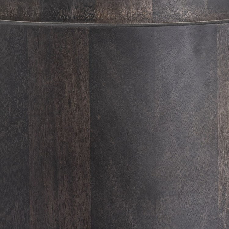 18 x 18 Inch Blackwash Accent Table by Robbins - Perfect for Living Room, Bedroom, or Entryway Decor