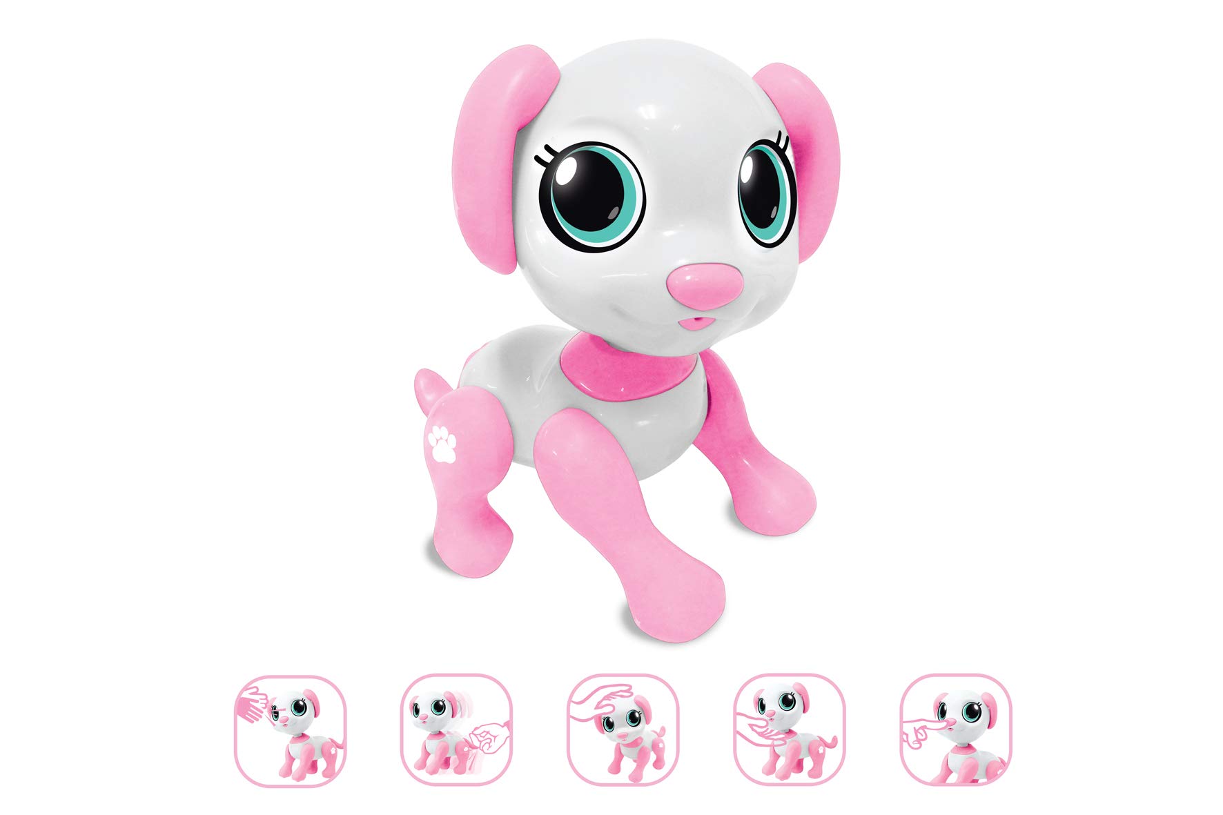 Smart Interactive Robot Puppy Toy - Pinky the AI Pet Companion for Kids | STEM Learning & Fun Playtime Gift for Children