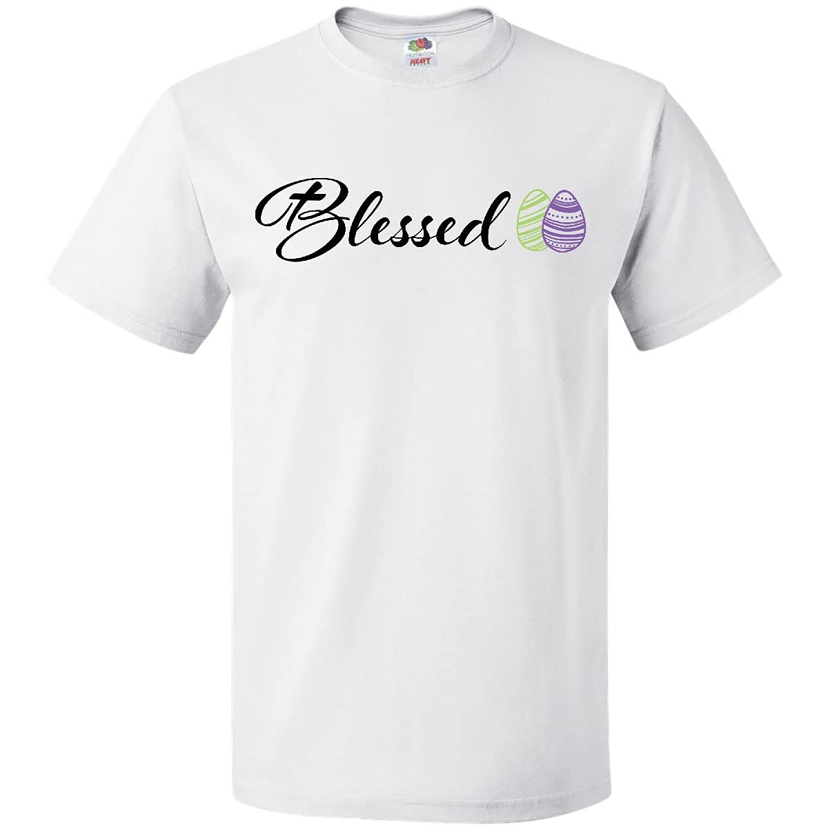 Easter Blessed T-Shirt with Green & Purple Eggs - Holiday Gift