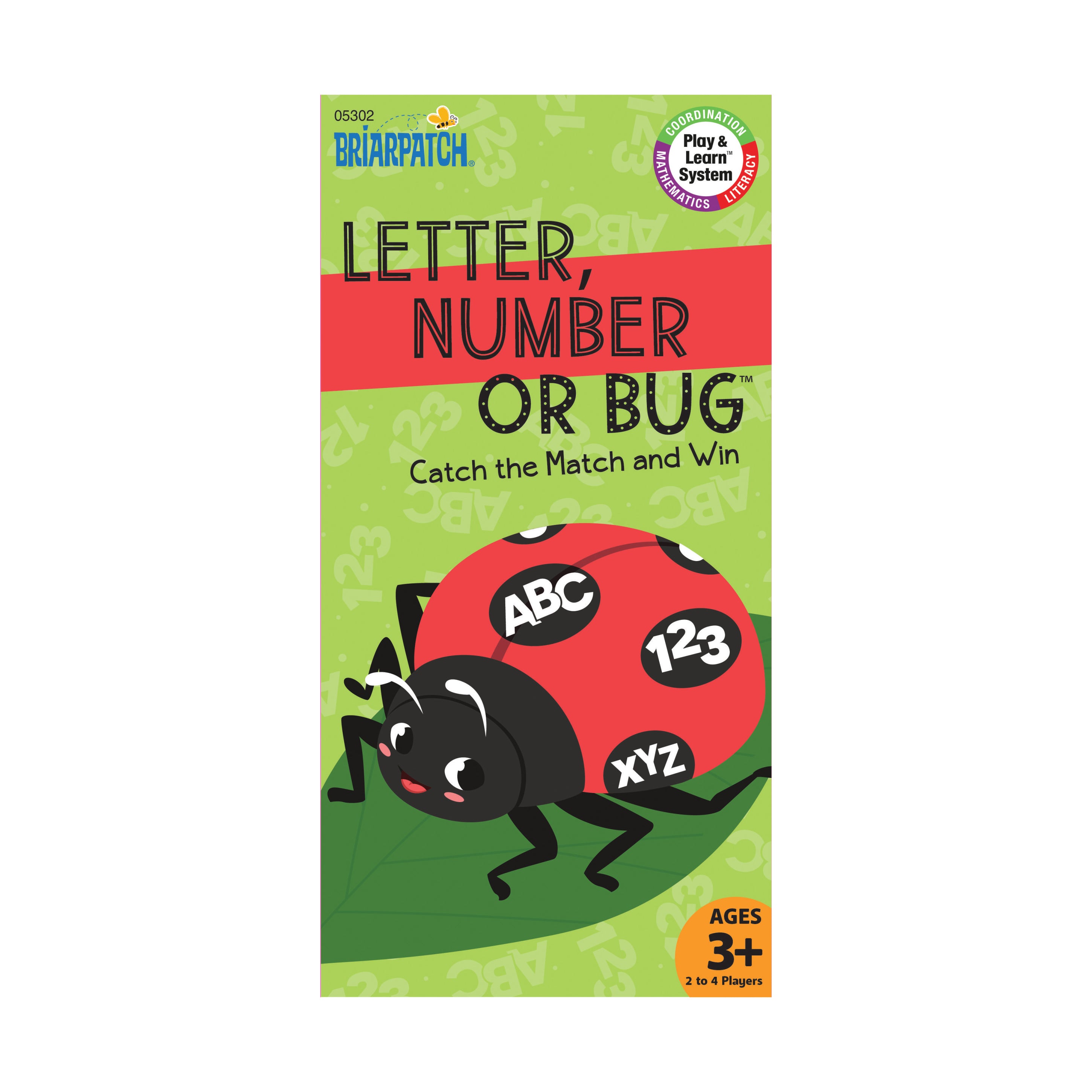 Briarpatch Preschool Matching Game - Learn Letters, Numbers & Bugs - Fun Educational Toy for Toddlers & Kids - Perfect for Classroom & Home Learning Activities
