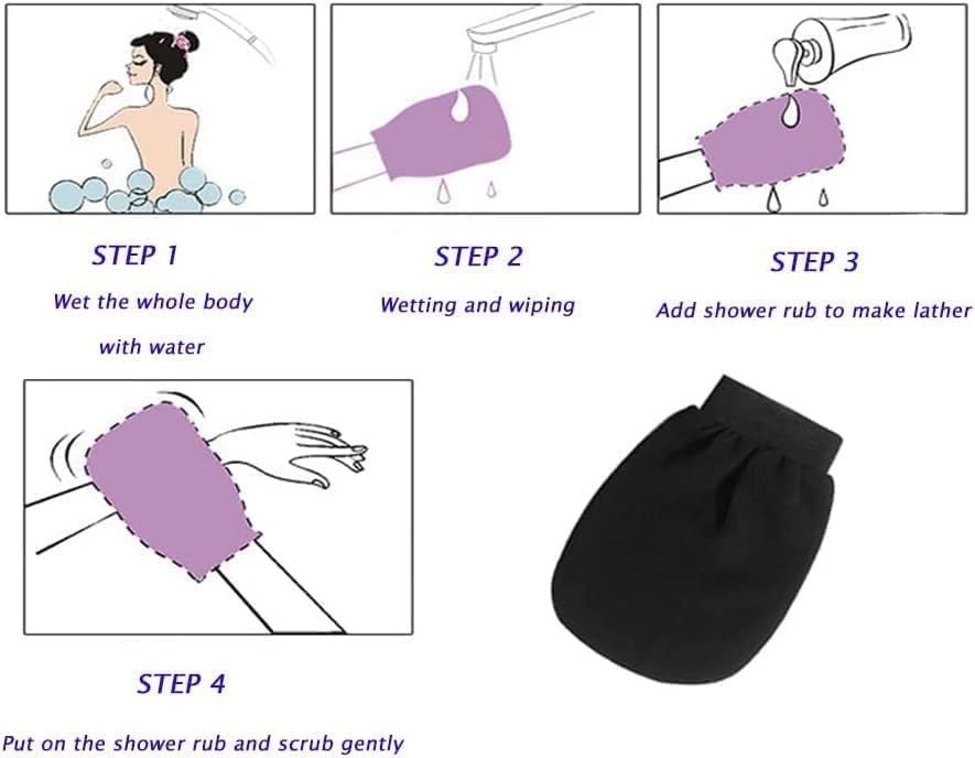 Premium Exfoliating Glove for Dry to Normal Skin - CSOK Body Scrub Mitt for Self-Tan Removal & Application - Viscose Fiber Exfoliator - Ideal for Pre-Tan Prep & Post-Tan Care (Pack of 1)