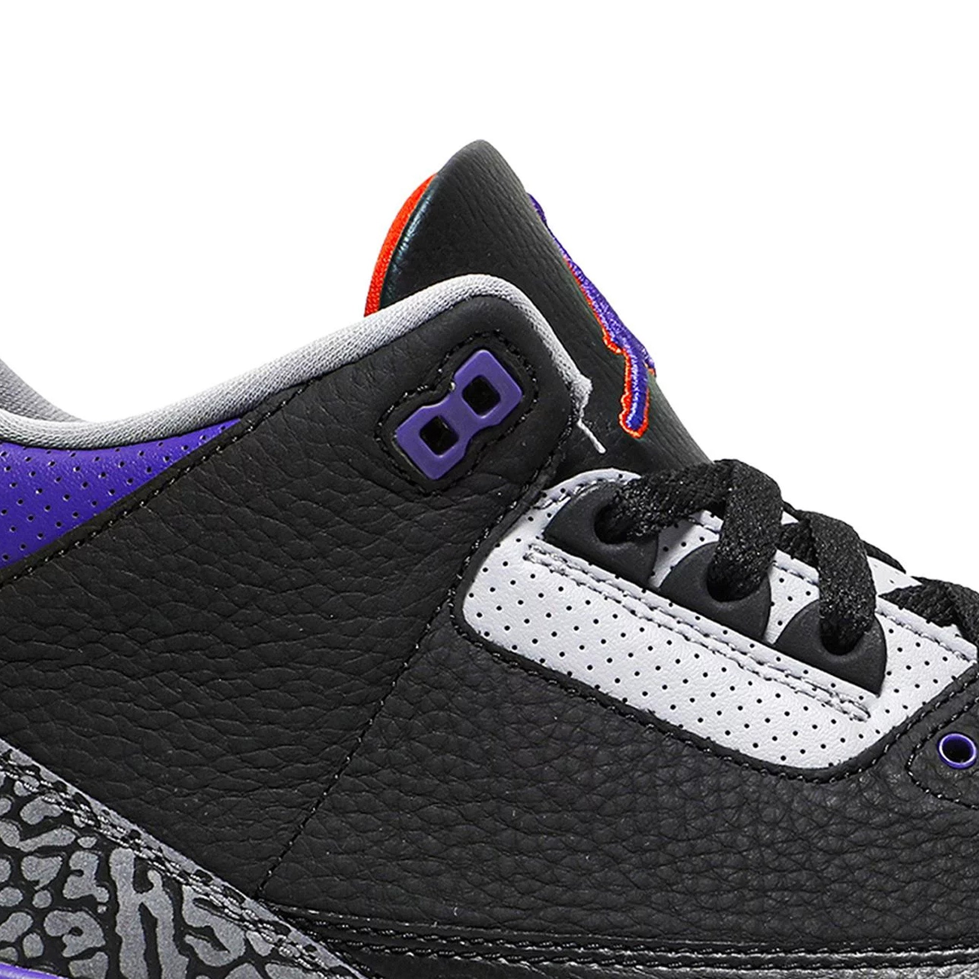 Air Jordan 3 Retro 'Court Purple' Basketball Shoes - Men's Sneakers for Sports & Casual Wear - Perfect for Basketball Games, Street Fashion & Collectors