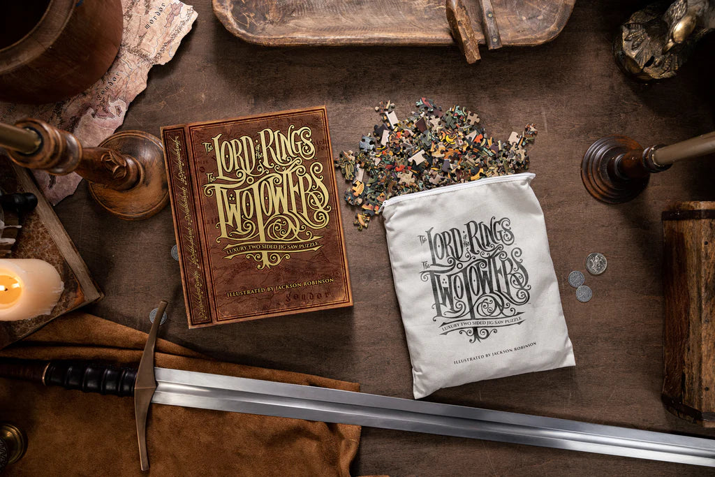 The Fellowship of the Ring™ 1000-Piece Jigsaw Puzzle - Lord of The Rings Collectible Puzzle for Adults & Teens - Perfect for Game Nights, Gifts & Home Decor