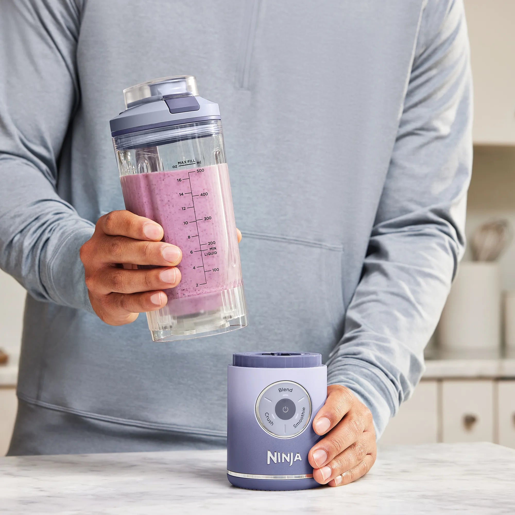 Ninja Blast Max Cordless Portable Blender - Powerful 1000W Motor, 20oz Travel Cup, USB Rechargeable for Smoothies, Protein Shakes & Meal Prep - Perfect for Gym, Office & Outdoor Adventures