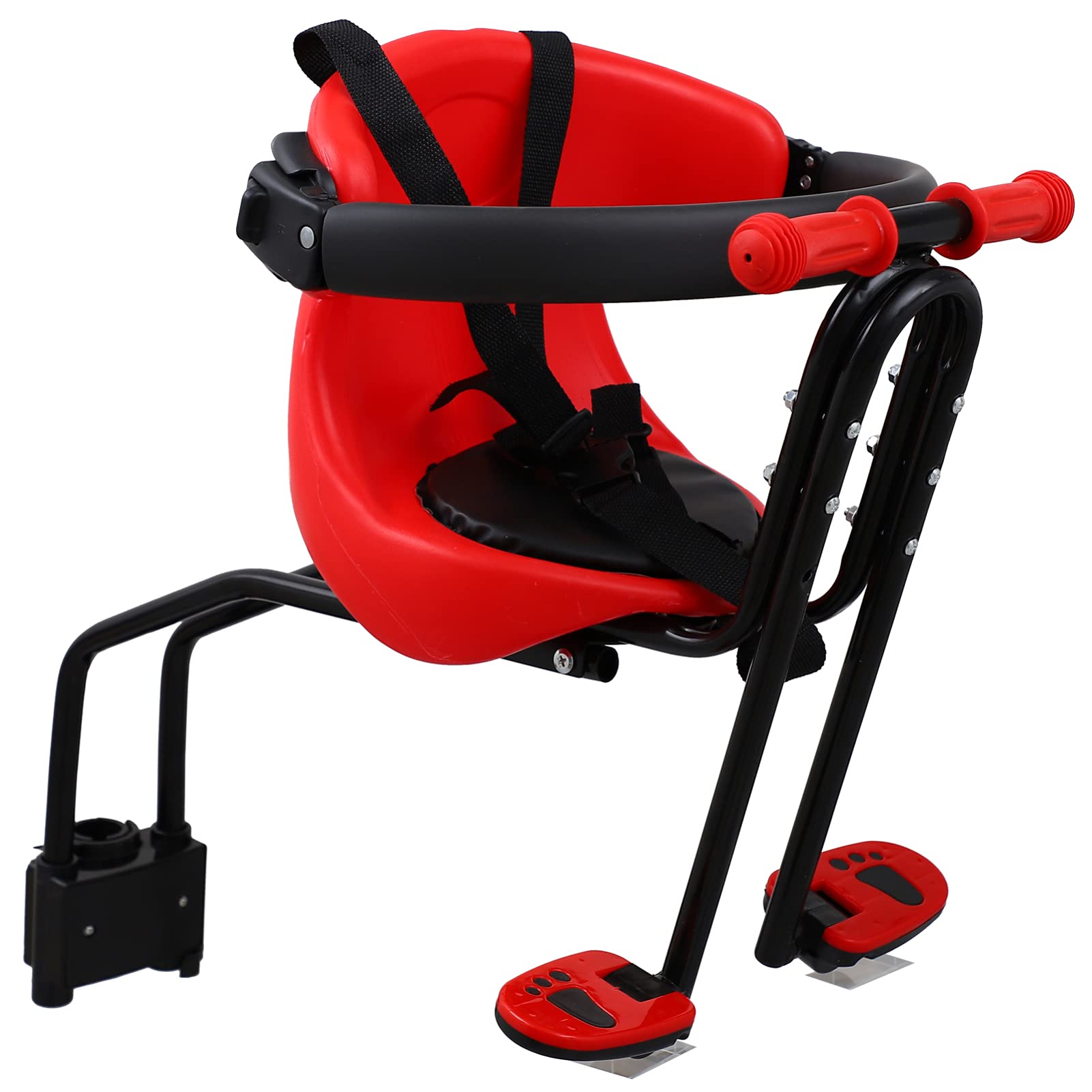 BESPORTBLE 1pc Mountain Bike Child Seat - Safe & Comfortable Baby Bike Carrier for Kids & Infants - Front Mount & Rear Strap Installation - Perfect for Family Cycling, Outdoor Adventures & Commuting