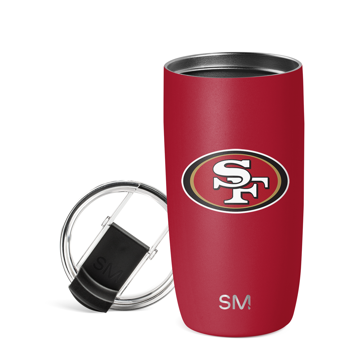 NFL Voyager Stainless Steel Tumbler with Clear Flip Lid & Straw - 20oz Insulated Travel Mug for Hot & Cold Drinks - Perfect for Football Games, Camping, and Office Use