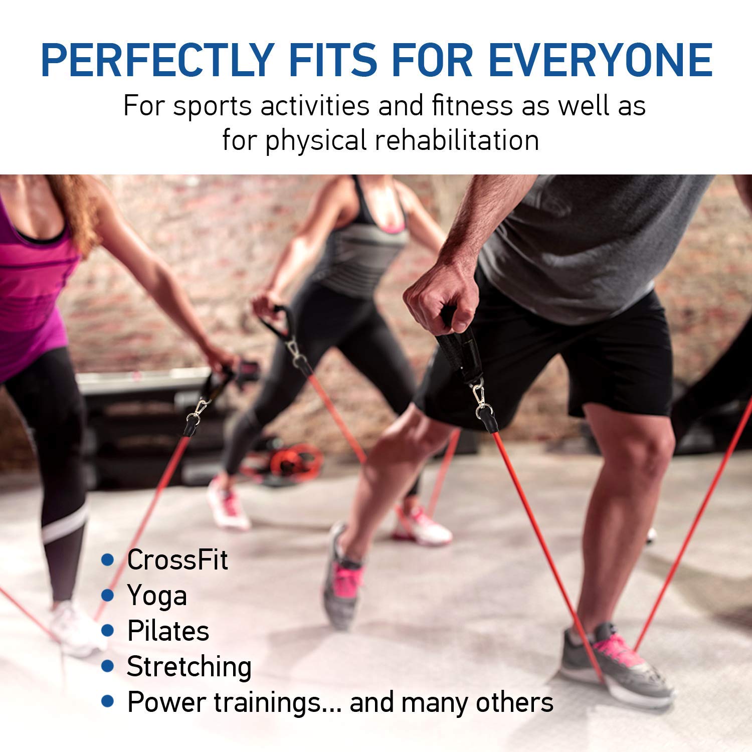 ZALU 11-Piece Resistance Bands Set for Home & Gym Workouts - 5 Exercise Loop Bands, Foam Handles, 2 Core Sliders, Door Anchor, Ankle Straps & Carry Bag - Perfect for Strength Training, Yoga, Pilates & Physical Therapy