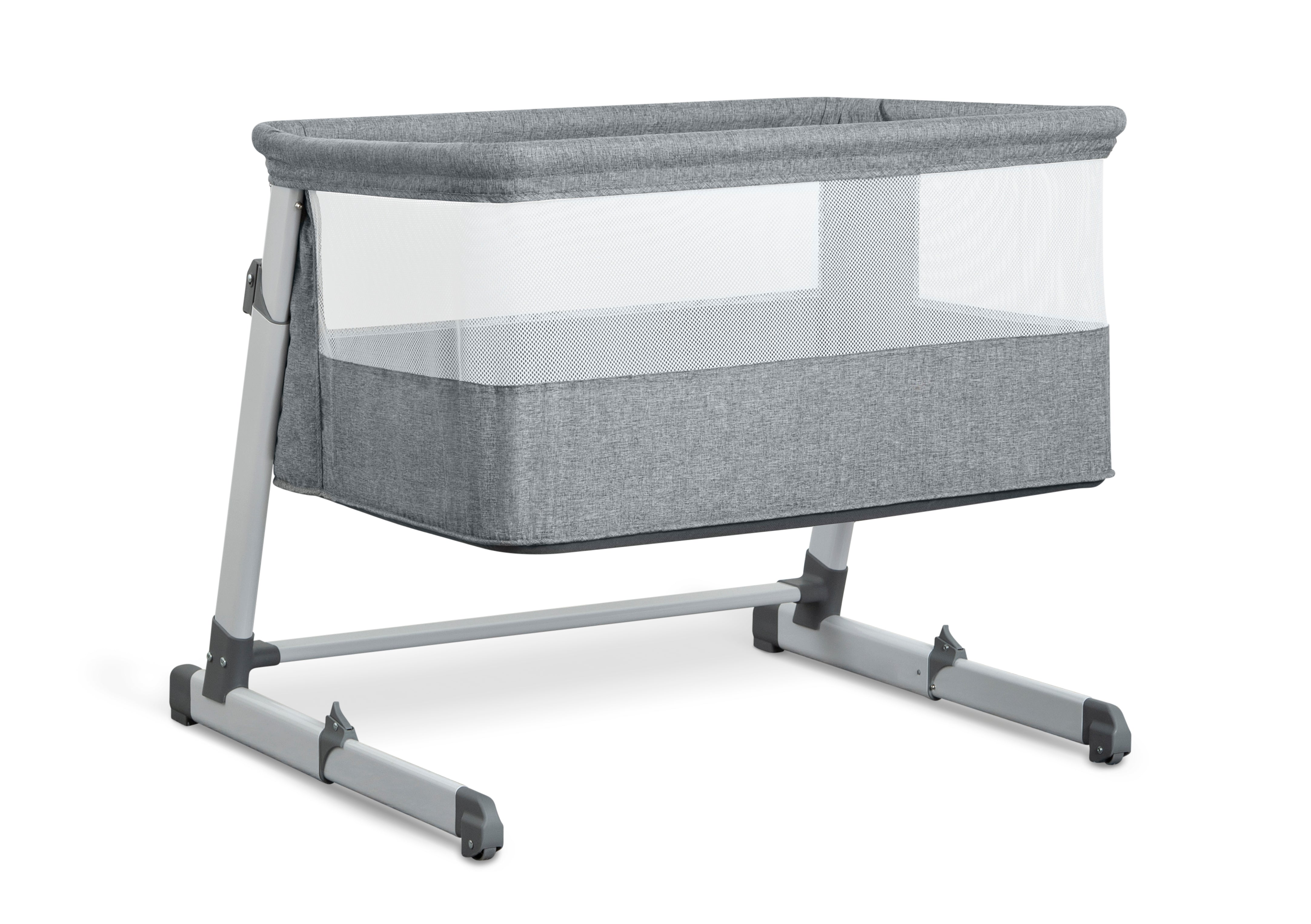 Premium Deluxe Bedside Bassinet for Newborns - Adjustable Height & Breathable Mesh - Perfect for Co-Sleeping & Nursery Safety - Ideal for Baby's First Months & Nighttime Feeding