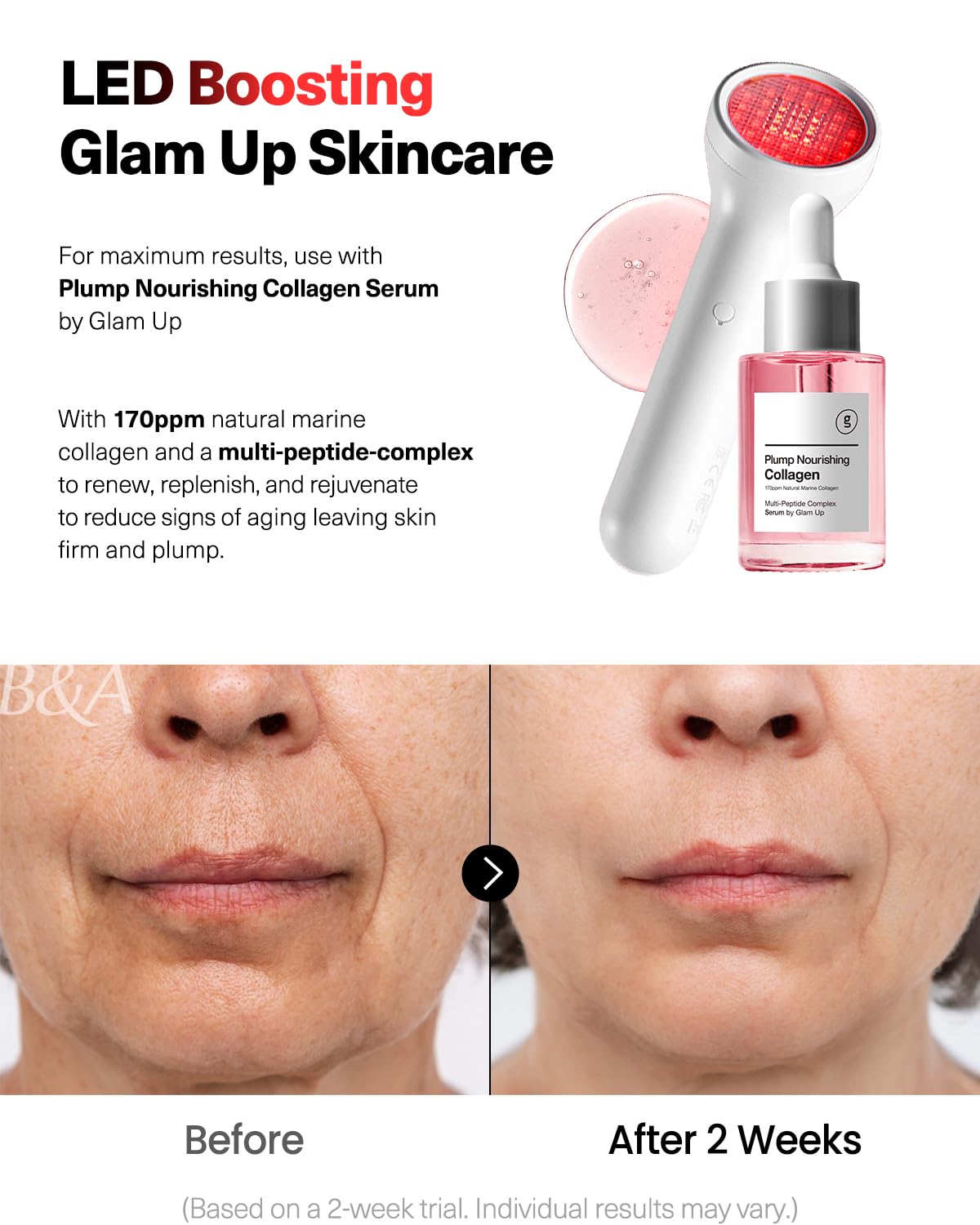 Rejuvenating Red Beauty Beam by CELLECT - Red LED Handheld Infrared Therapy Facial Device for Wrinkles & Fine Lines | At-Home Collagen Boosting Skincare Treatment | Perfect for Anti-Aging, Spa Days & Daily Skin Rejuvenation